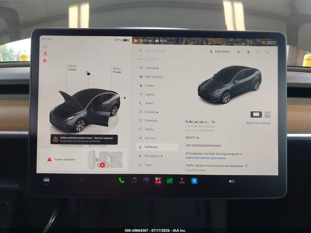 7SAYGDEE3PF921590 2023 TESLA MODEL Y photo no. 7