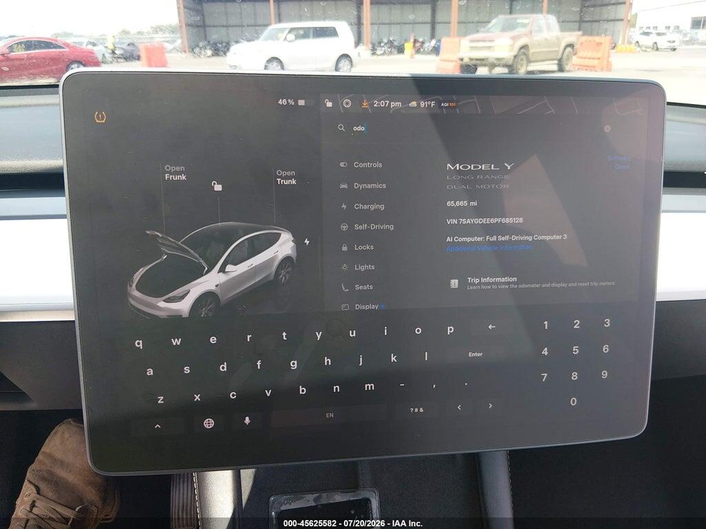 7SAYGDEE6PF685128 2023 TESLA MODEL Y photo no. 7