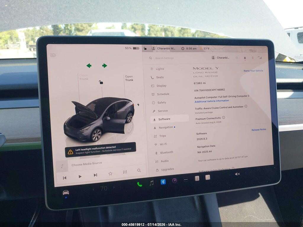 7SAYGDEEXPF748862 2023 TESLA MODEL Y photo no. 7