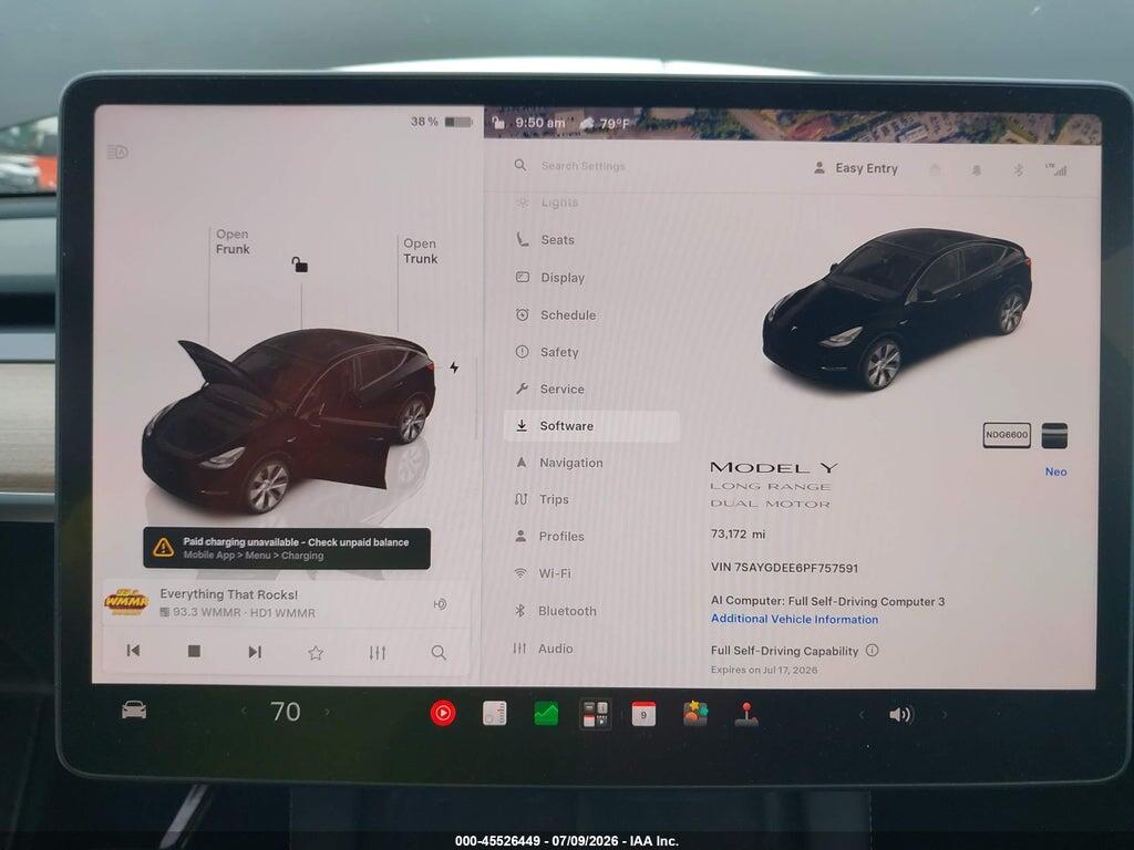 7SAYGDEE6PF757591 2023 TESLA MODEL Y photo no. 7