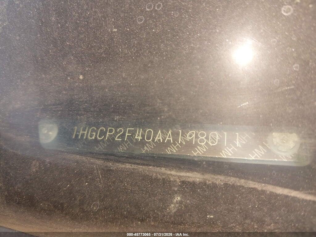 1HGCP2F40AA198011 2010 HONDA ACCORD photo no. 9