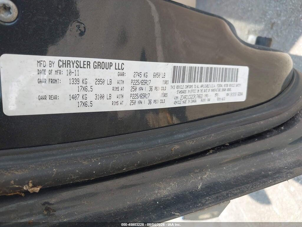 2C4RC1CG2CR170822 2012 CHRYSLER TOWN & COUNTRY photo no. 9