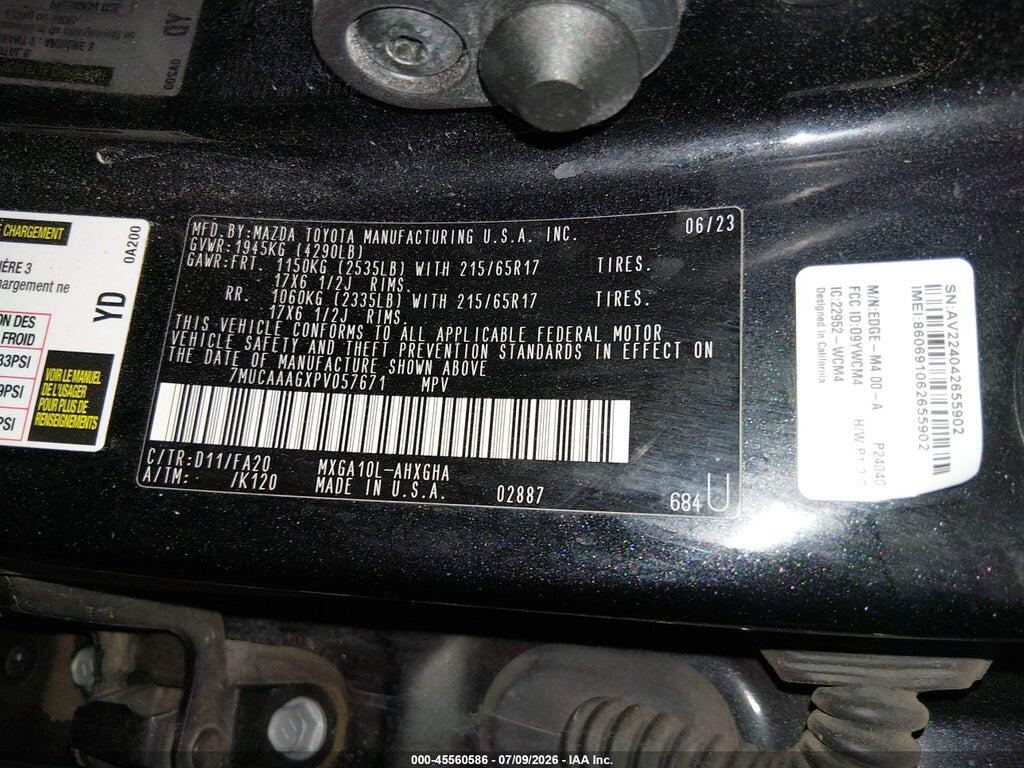 7MUCAAAGXPV057671 2023 TOYOTA COROLLA CROSS photo no. 9
