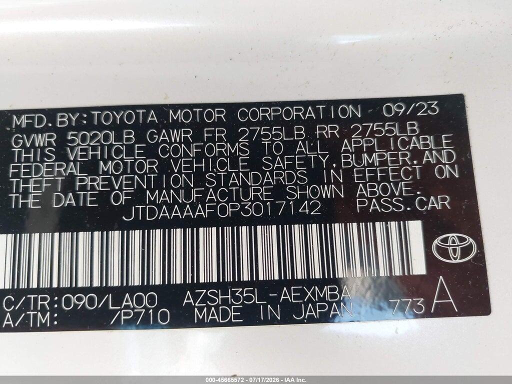 JTDAAAAF0P3017142 2023 TOYOTA CROWN photo no. 9