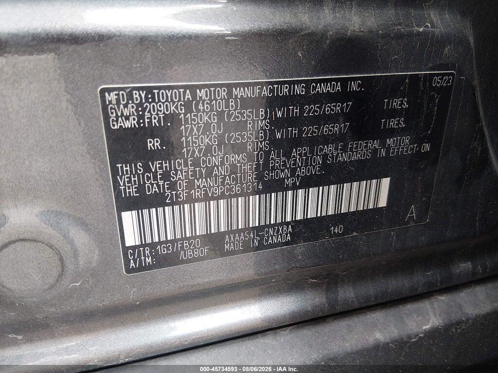 2T3F1RFV9PC361314 2023 TOYOTA RAV4 photo no. 9