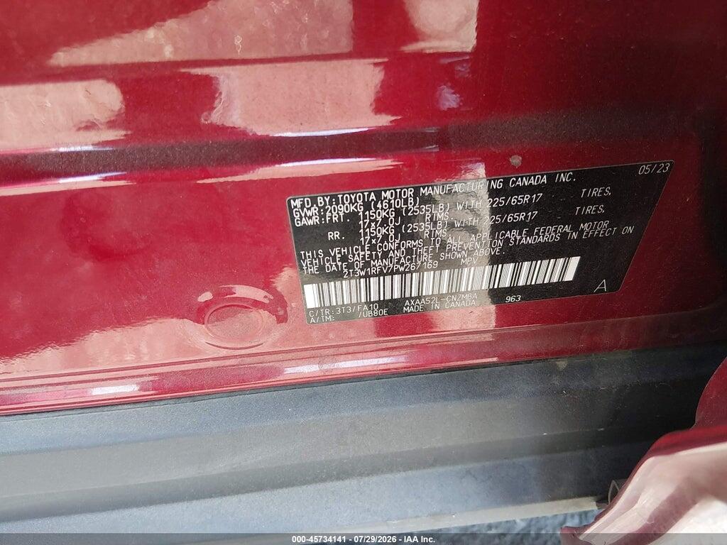 2T3W1RFV7PW267169 2023 TOYOTA RAV4 photo no. 9