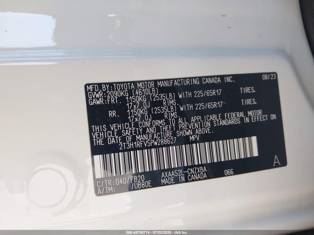 2T3H1RFV5PW288627 2023 TOYOTA RAV4 photo no. 9