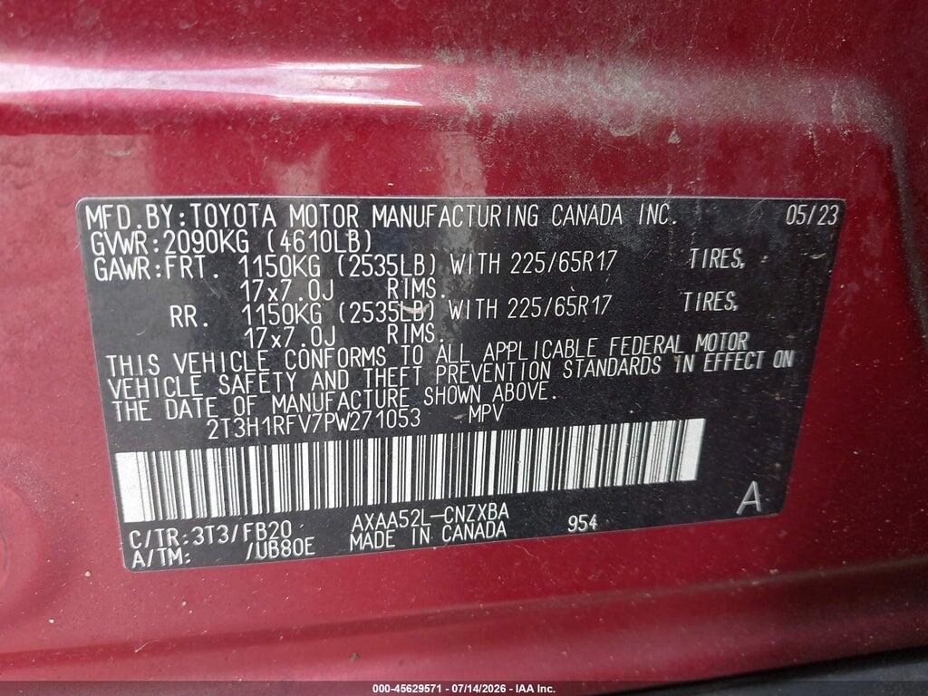 2T3H1RFV7PW271053 2023 TOYOTA RAV4 photo no. 8