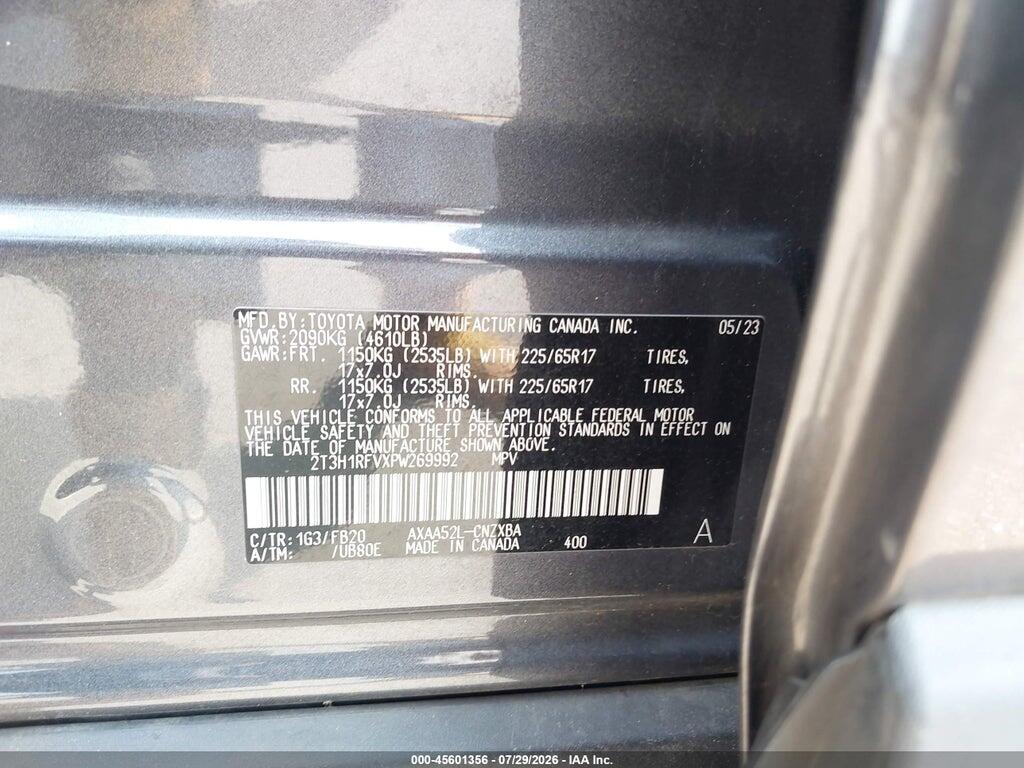 2T3H1RFVXPW269992 2023 TOYOTA RAV4 photo no. 9