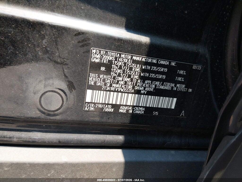 2T3A1RFV1PW355354 2023 TOYOTA RAV4 photo no. 9