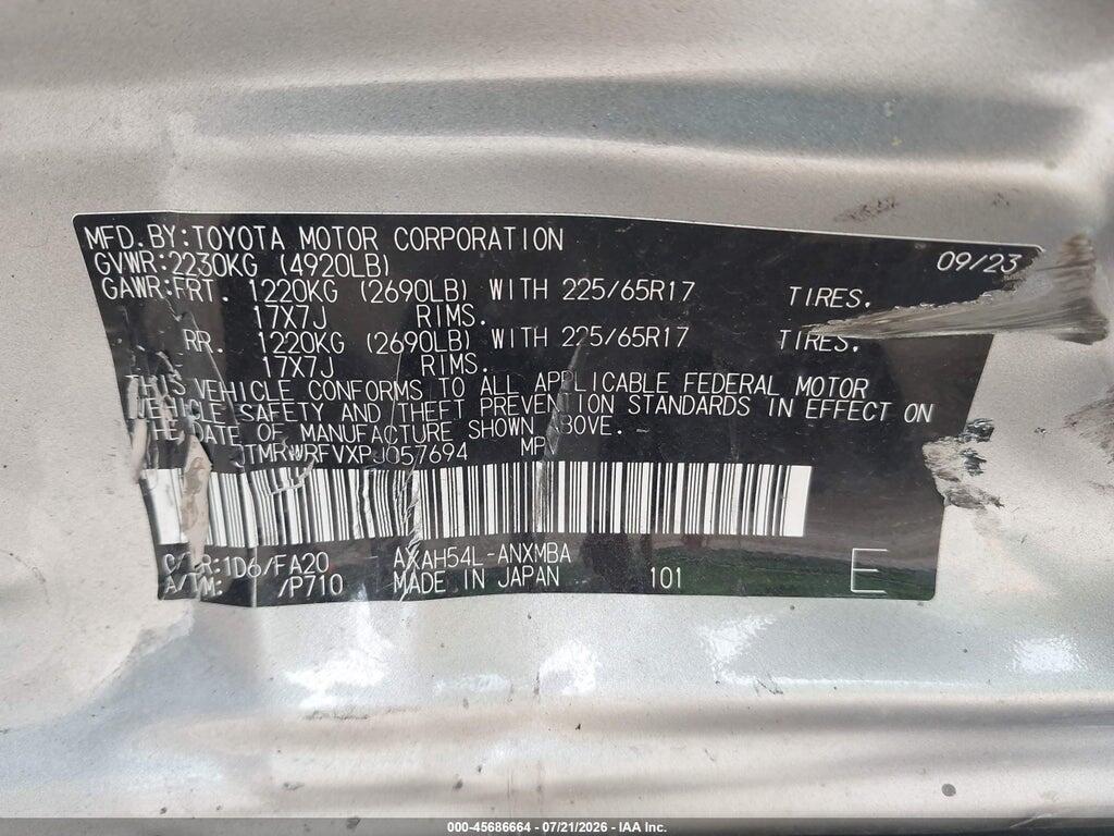 JTMRWRFVXPJ057694 2023 TOYOTA RAV4 HYBRID photo no. 9