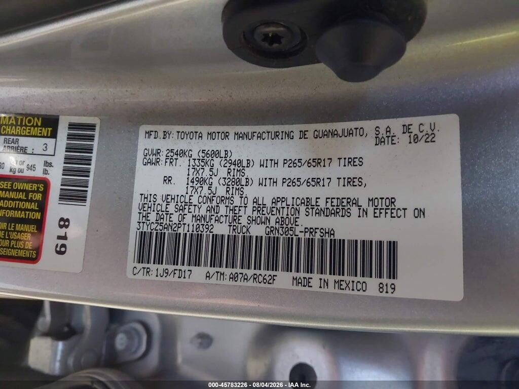 3TYCZ5AN2PT110392 2023 TOYOTA TACOMA photo no. 9