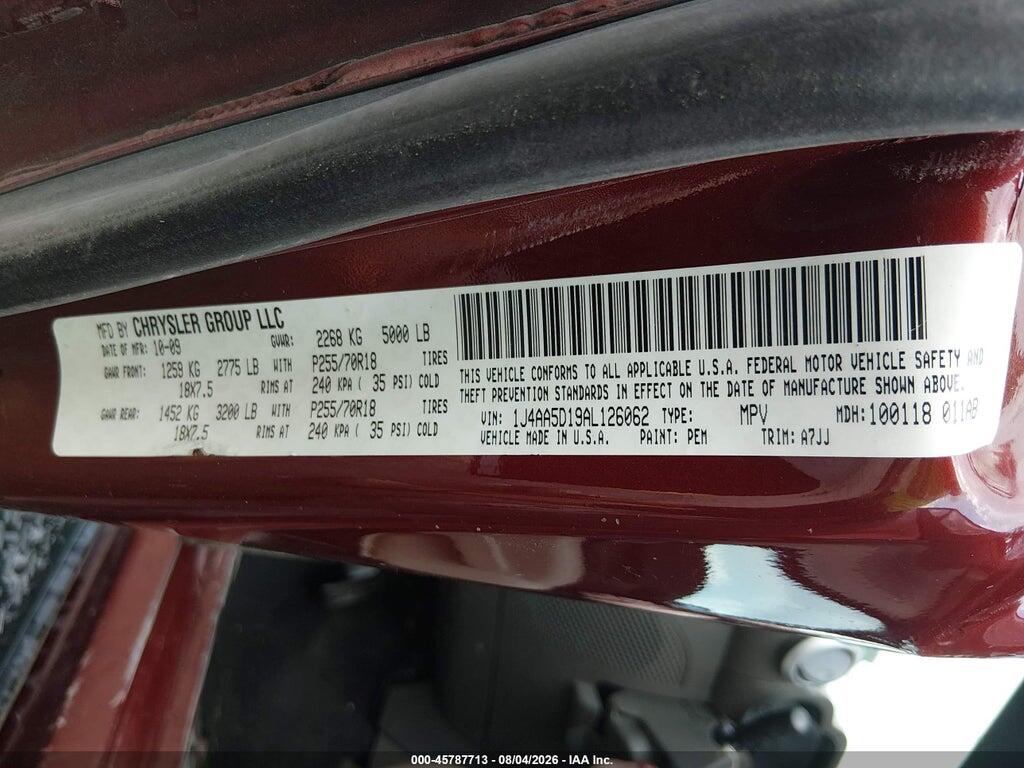 1J4AA5D19AL126062 2010 JEEP WRANGLER photo no. 9