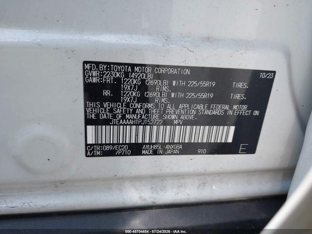 JTEAAAAH1PJ152722 2023 TOYOTA VENZA photo no. 9