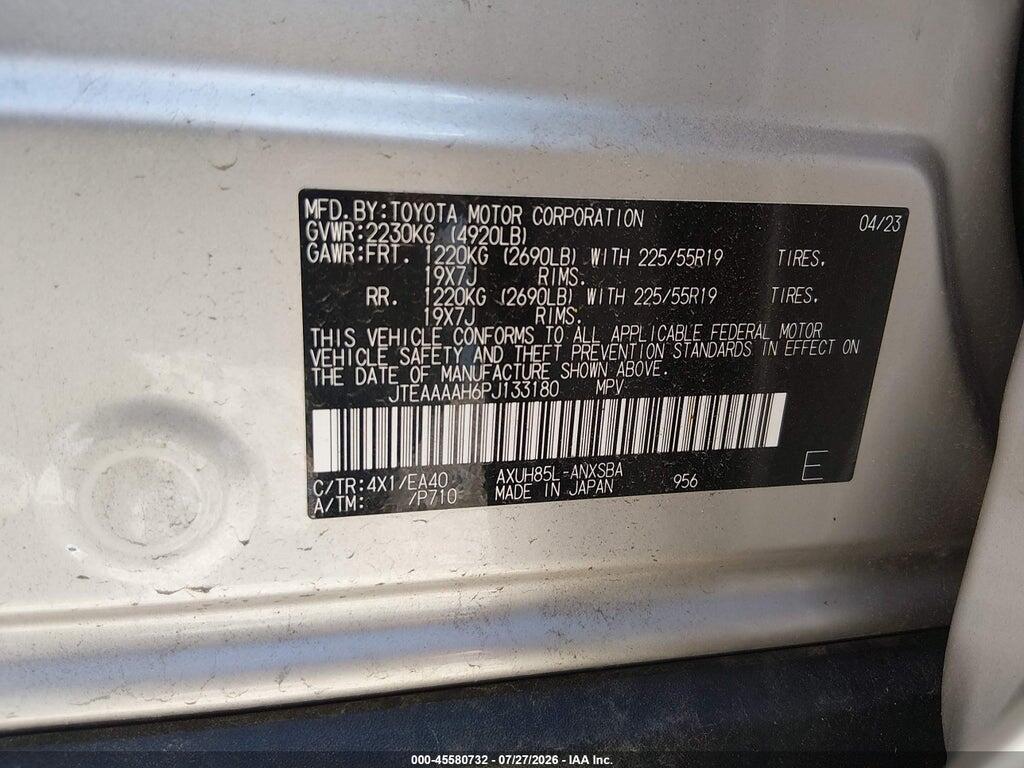 JTEAAAAH6PJ133180 2023 TOYOTA VENZA photo no. 9