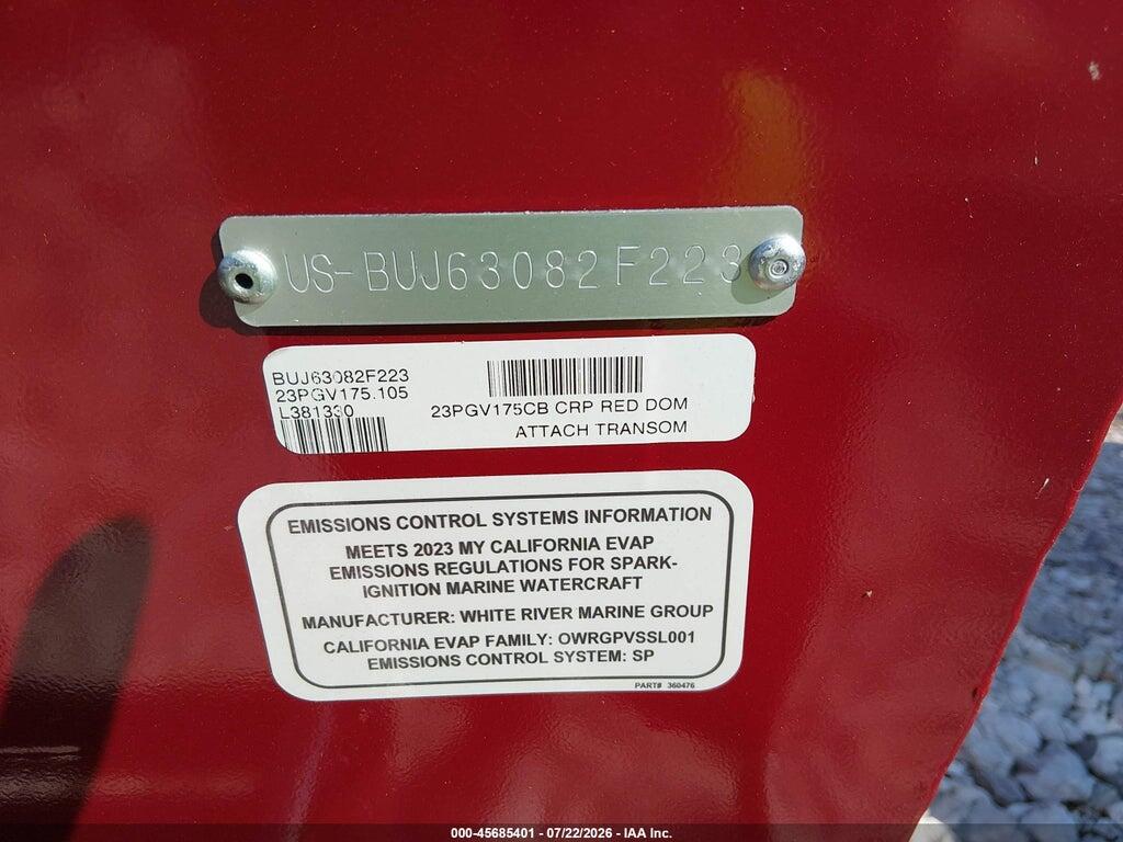 7J511KJ17PB001040 2023 TRACKER MARINE PROGUIDE photo no. 9