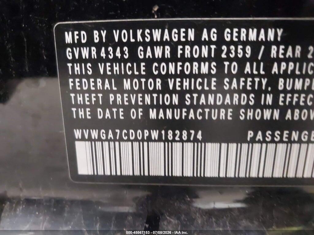 WVWGA7CD0PW182874 2023 VOLKSWAGEN GOLF GTI photo no. 9