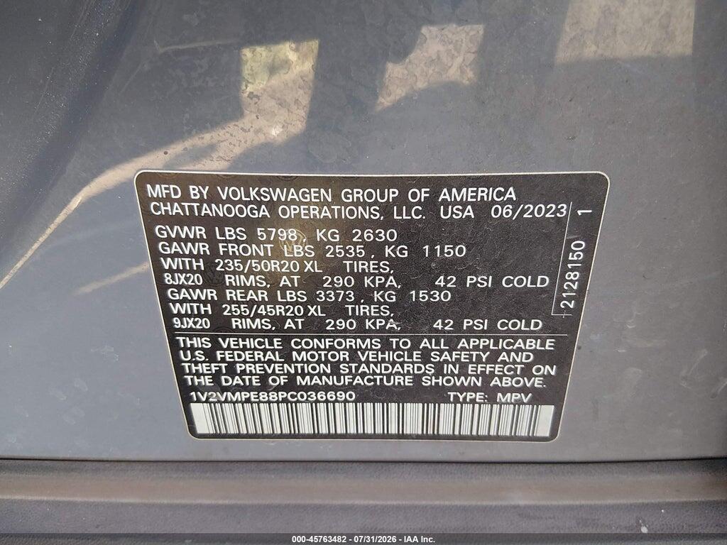 1V2VMPE88PC036690 2023 VOLKSWAGEN ID.4 photo no. 9