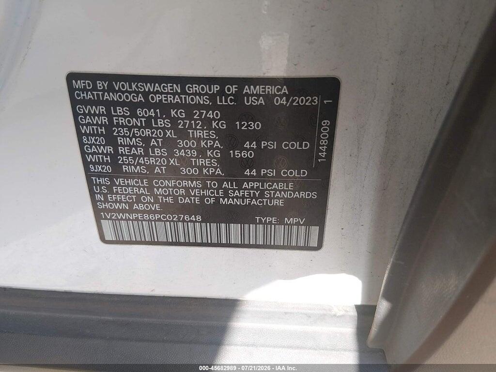 1V2WNPE86PC027648 2023 VOLKSWAGEN ID.4 photo no. 9