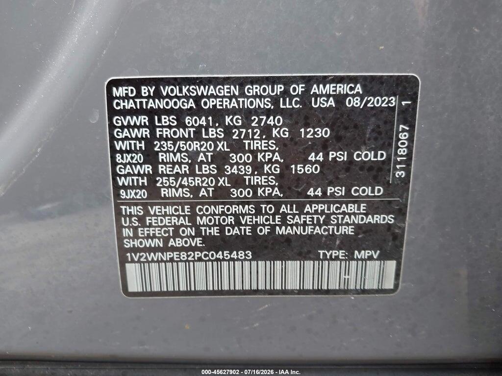 1V2WNPE82PC045483 2023 VOLKSWAGEN ID.4 photo no. 9