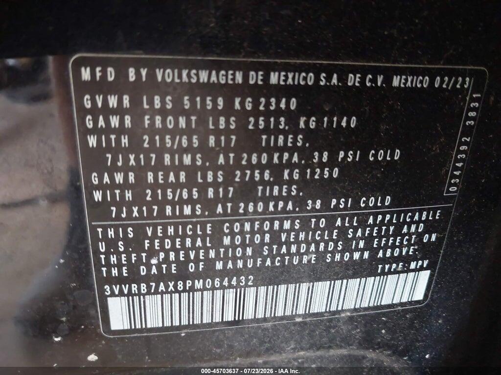 3VVRB7AX8PM064432 2023 VOLKSWAGEN TIGUAN photo no. 9