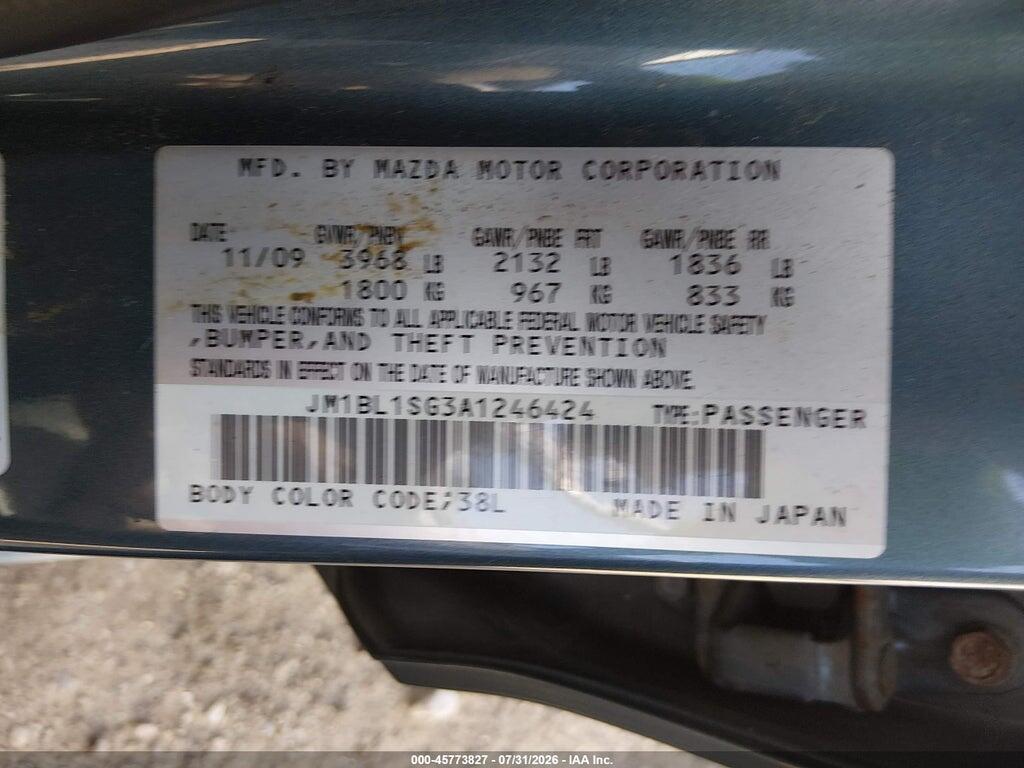 JM1BL1SG3A1246424 2010 MAZDA MAZDA3 photo no. 9