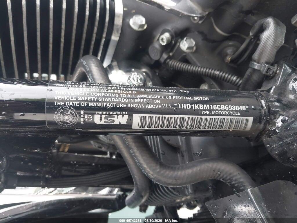 1HD1KBM16CB693046 2012 HARLEY-DAVIDSON FLHX photo no. 10