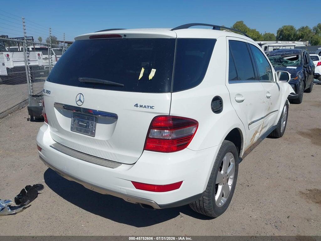 4JGBB8GB6AA611697 2010 MERCEDES-BENZ ML 350 photo no. 4