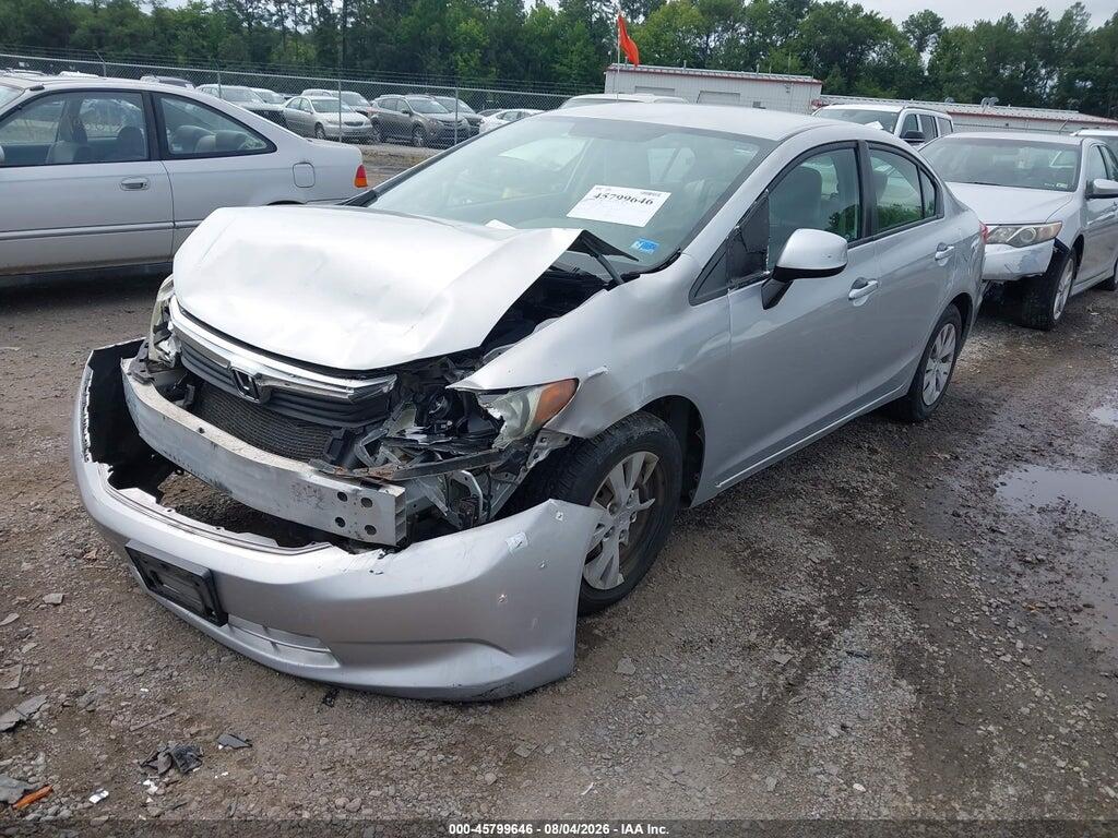 2HGFB2F54CH317428 2012 HONDA CIVIC photo no. 2