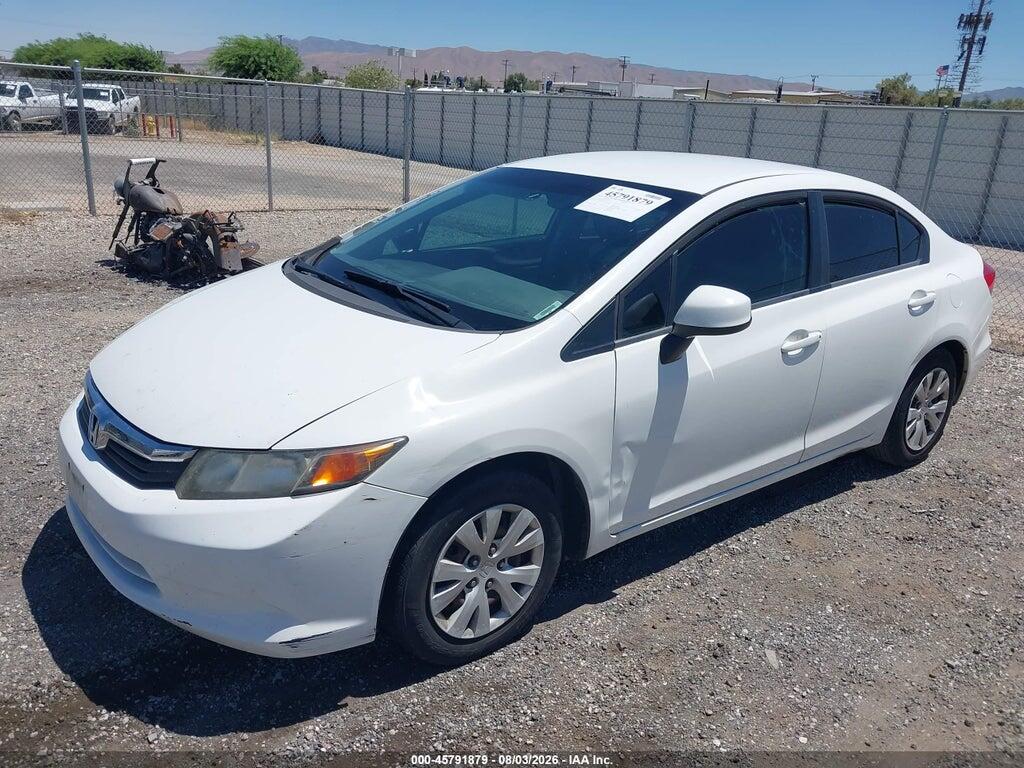 19XFB2F54CE356515 2012 HONDA CIVIC photo no. 2