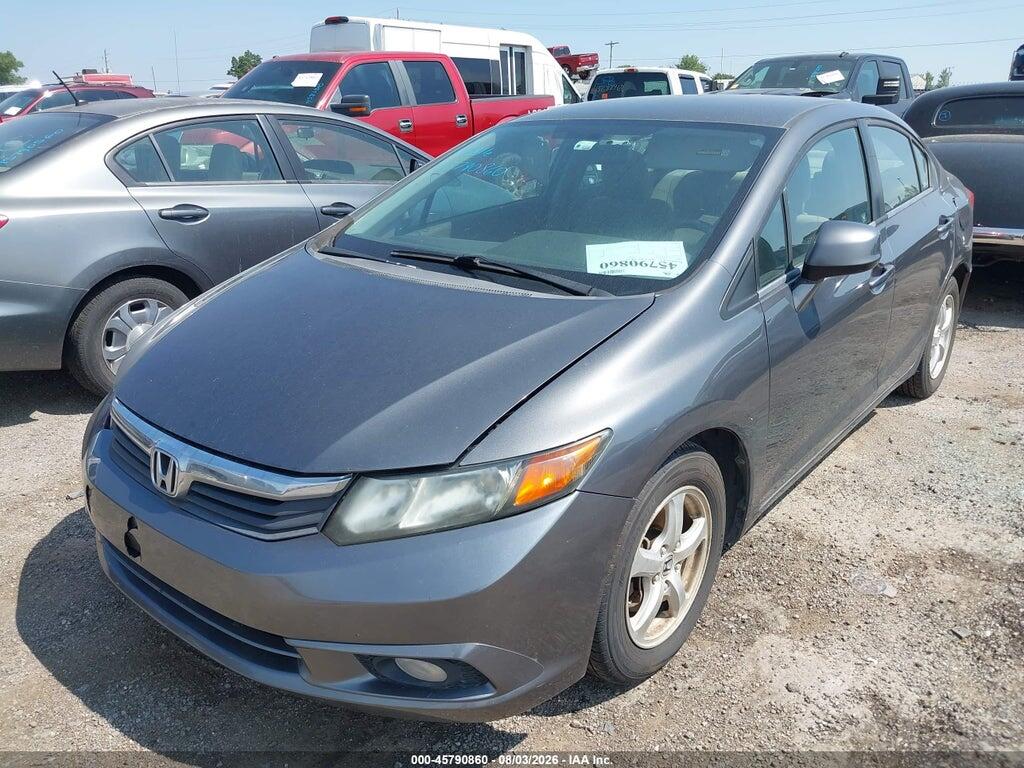19XFB5F52CE002834 2012 HONDA CIVIC photo no. 2