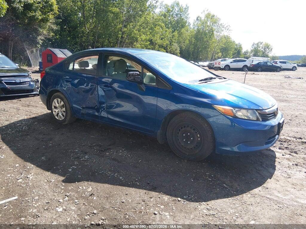 19XFB2F50CE061914 2012 HONDA CIVIC photo no. 1