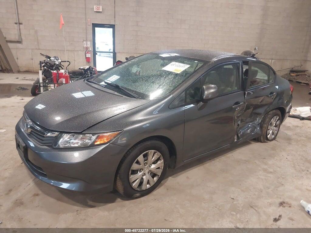 2HGFB2F54CH584360 2012 HONDA CIVIC photo no. 2