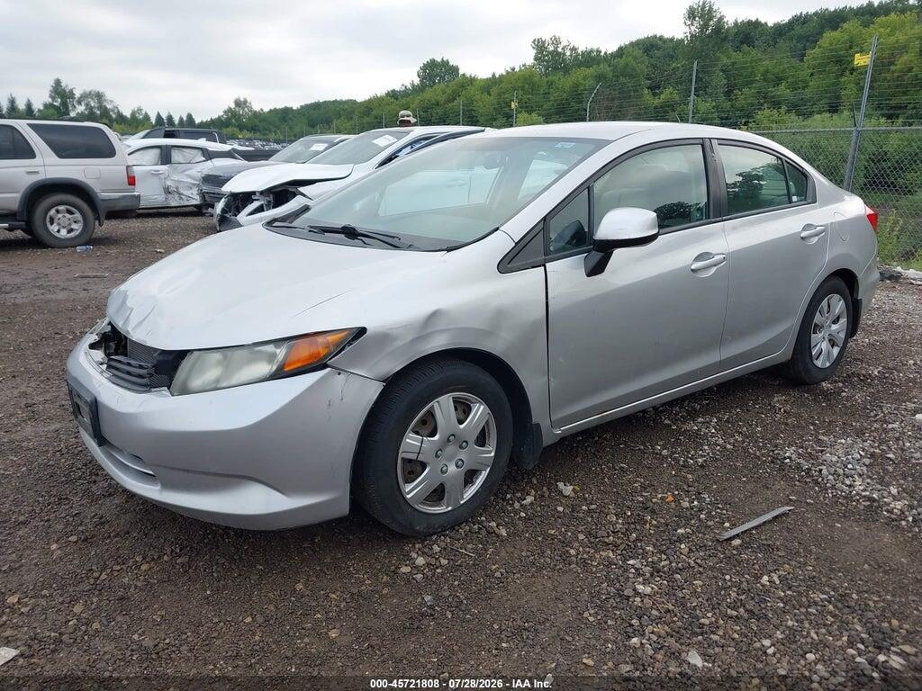 19XFB2F53CE049336 2012 HONDA CIVIC photo no. 2