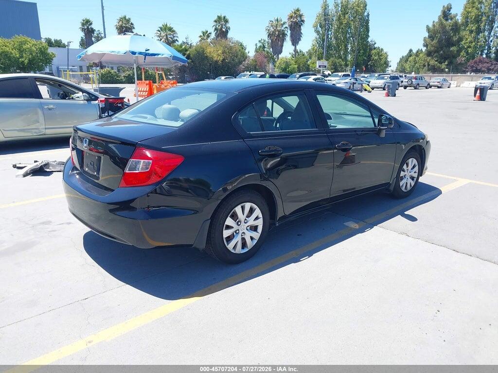 19XFB2F51CE313511 2012 HONDA CIVIC photo no. 4