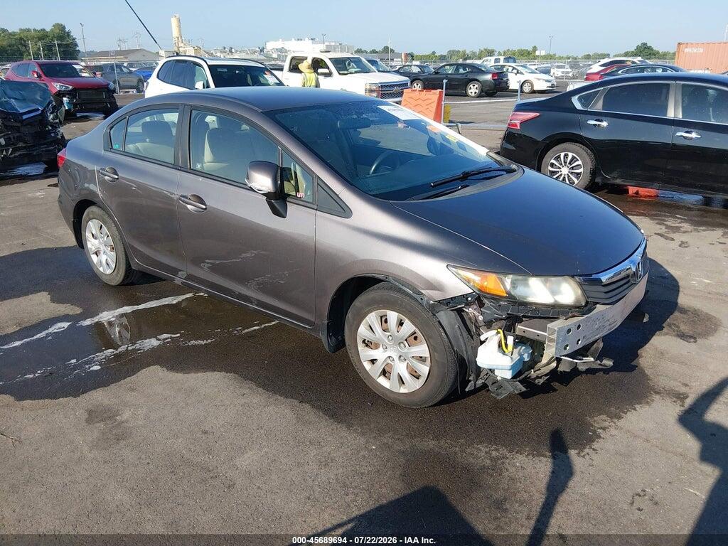 19XFB2F50CE082939 2012 HONDA CIVIC photo no. 1