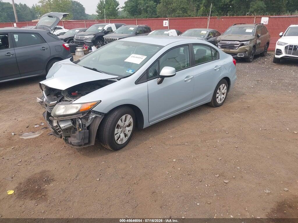19XFB2F52CE361647 2012 HONDA CIVIC photo no. 2