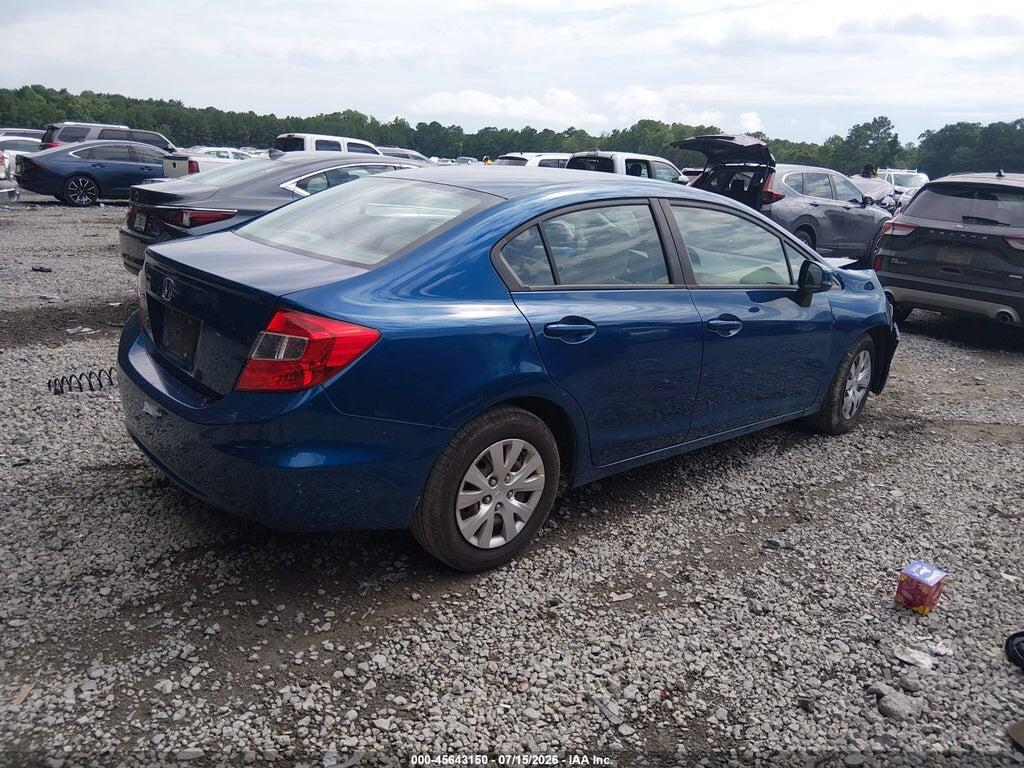 19XFB2F5XCE028838 2012 HONDA CIVIC photo no. 4