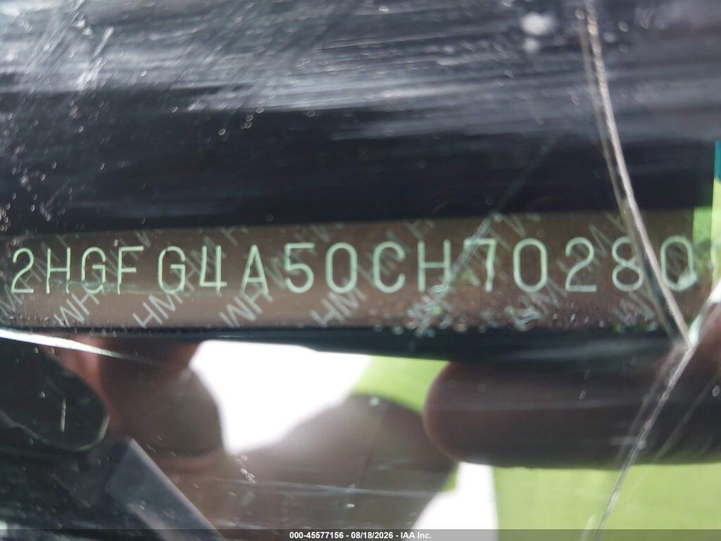 2HGFG4A50CH702800 2012 HONDA CIVIC photo no. 9