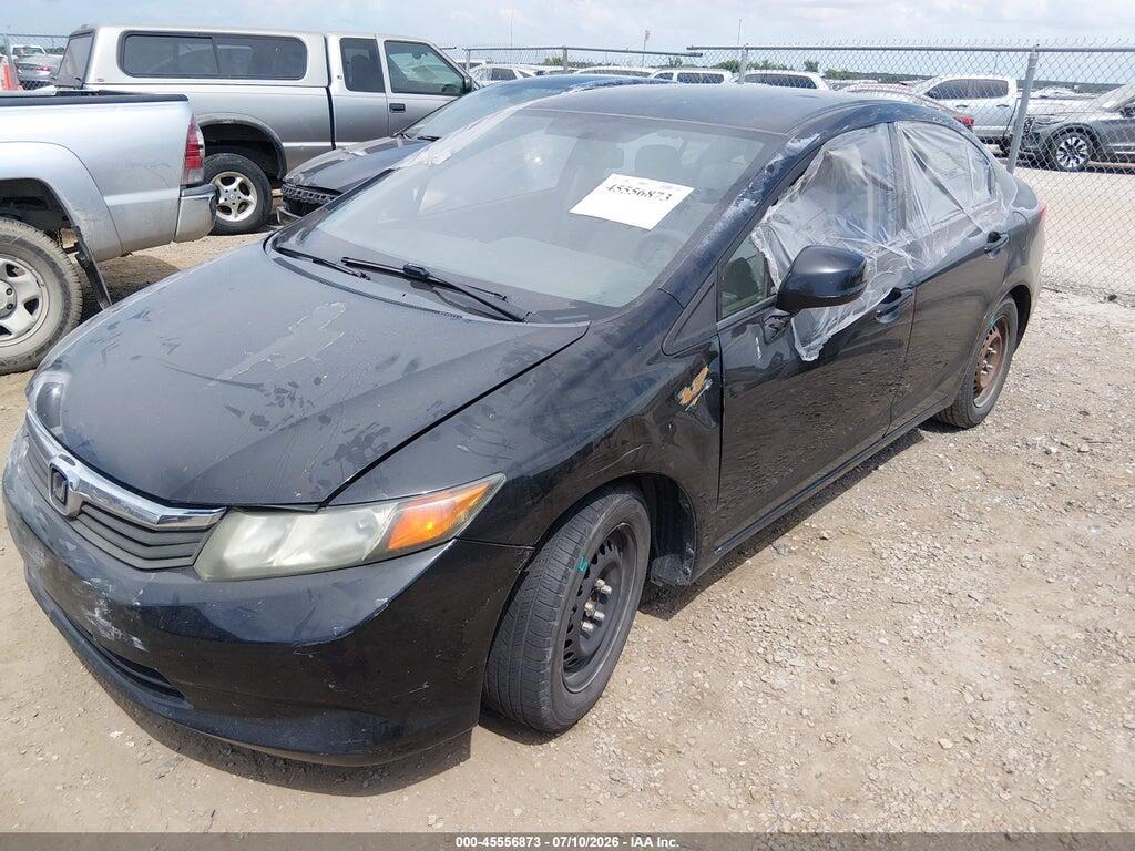2HGFB2F50CH611103 2012 HONDA CIVIC photo no. 2