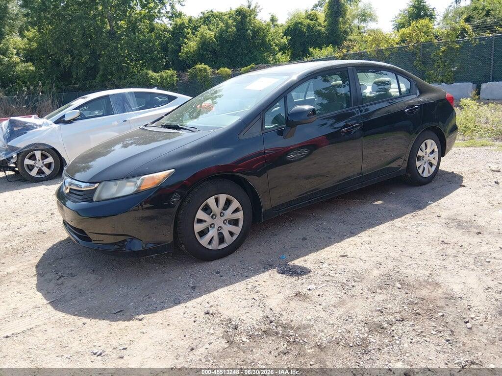 2HGFB2F59CH600178 2012 HONDA CIVIC photo no. 2
