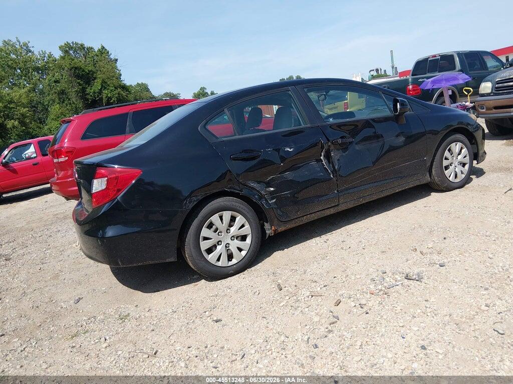 2HGFB2F59CH600178 2012 HONDA CIVIC photo no. 4