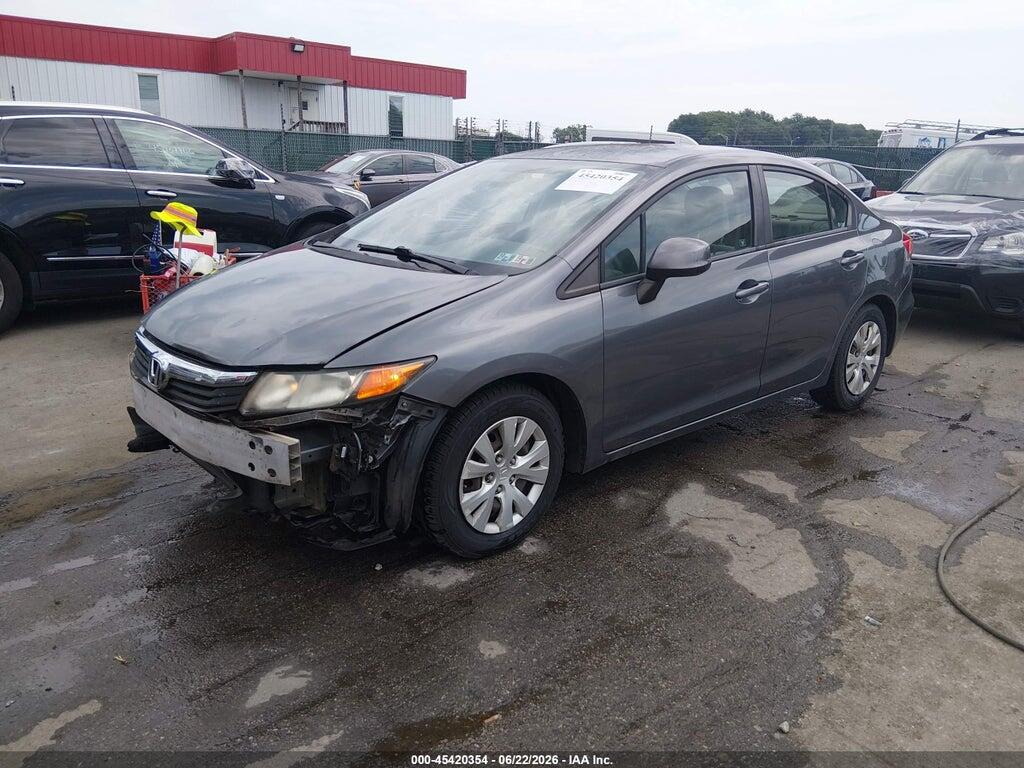 19XFB2F55CE387658 2012 HONDA CIVIC photo no. 2