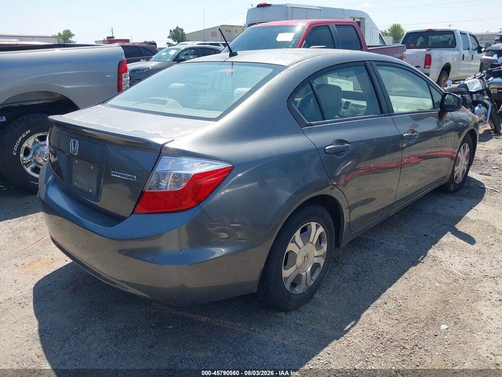JHMFB4F27CS005188 2012 HONDA CIVIC HYBRID photo no. 4