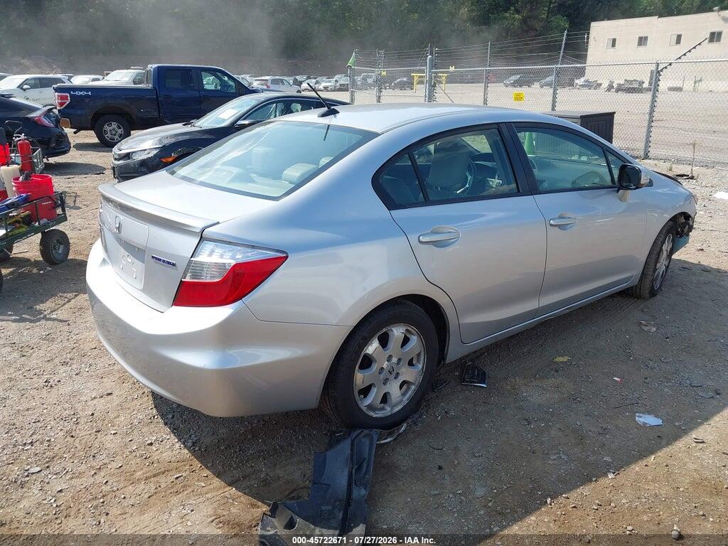 JHMFB4F39CS001197 2012 HONDA CIVIC HYBRID photo no. 4