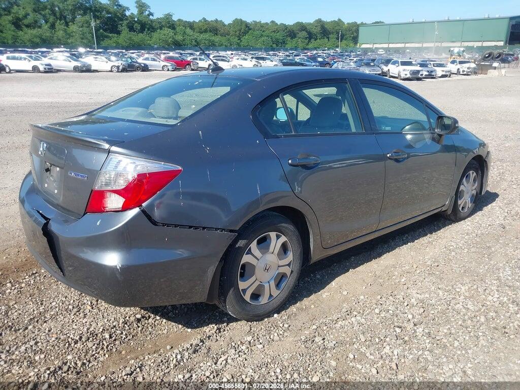 JHMFB4F32CS003020 2012 HONDA CIVIC HYBRID photo no. 4