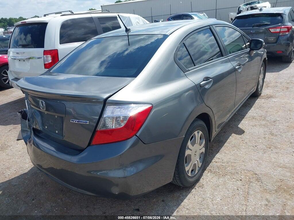 JHMFB4F21CS005669 2012 HONDA CIVIC HYBRID photo no. 4