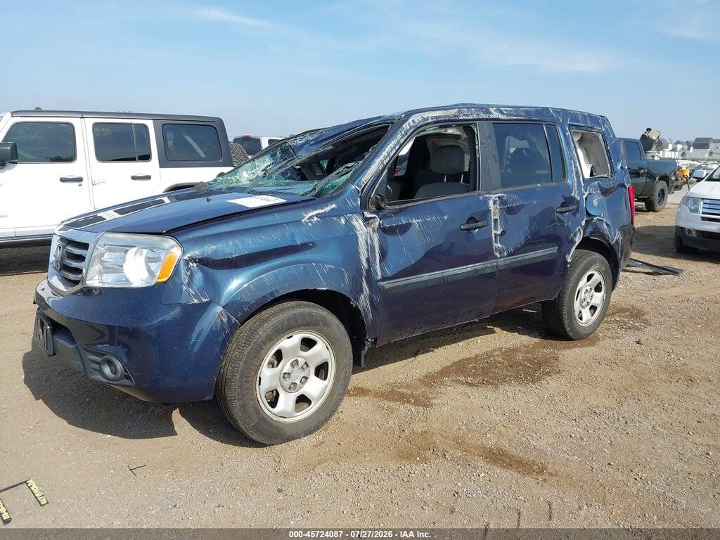 5FNYF4H25CB013458 2012 HONDA PILOT photo no. 2