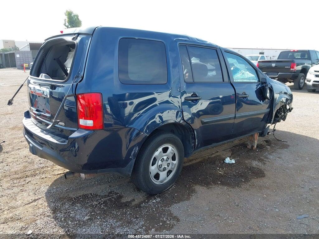 5FNYF4H25CB013458 2012 HONDA PILOT photo no. 4