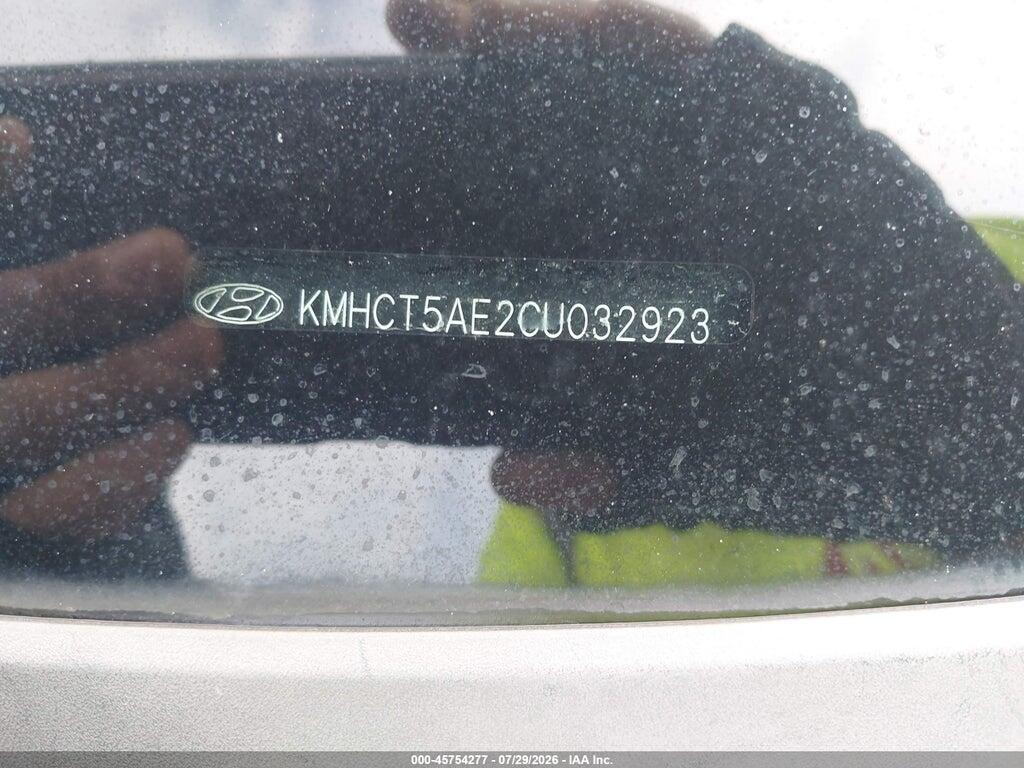 KMHCT5AE2CU032923 2012 HYUNDAI ACCENT photo no. 9